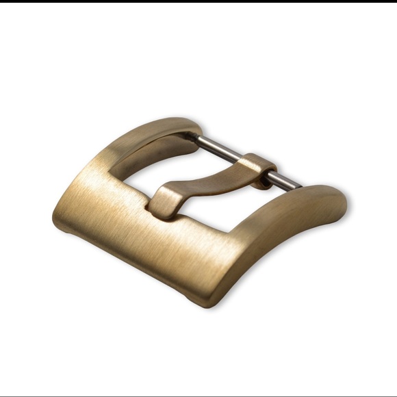18mm watch strap buckle in 100% Bronze will patina with time - Picture 3 of 4